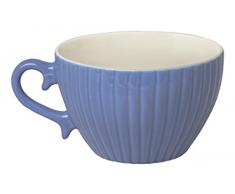 Excelsa Parisienne Tasse Jumbo 400 ml, Porzellan, Blau, 11.5 x 11.5 x 7.2 cm