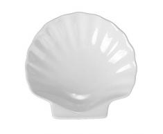 Holst Porzellan MS 007 Seifenschale Muschel 7 cm, weiß, 6 x 6.5 x 1.7 cm, 6 Einheiten