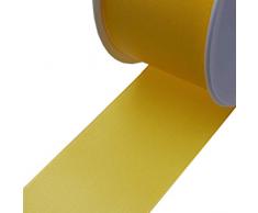 Deko AS GmbH Taftband ohne Draht - gelb - 60 mm - Rolle 50 m - 8391 33-R 060