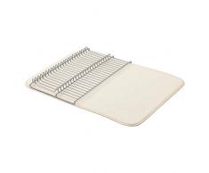 AmazonBasics – Großes Abtropfgestell, 47,7 x 60,9 cm, Leinen/Nickelfarben