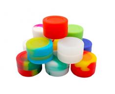 gentcy Ultimate 2 ml Antihaft Silikon Vorratsdosen Jar Dichtungen Öl Wachs Konzentrat, Silikon, 2ml