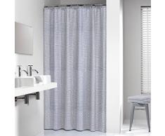 Sealskin Textil Duschvorhang Wave, Polyester, Farbe: Blau, B x H: 180 x 200 cm