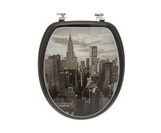 Carpemodo WC Sitz Toilettendeckel Holz WC Deckel im trendigen City Design