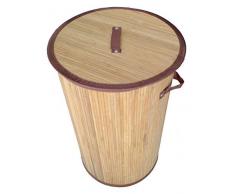 GMMH Original LN41 Bambus Wäschekorb Aufbewahrungsbox Wäschetruhe Wäschebox Wäschesammler Korb