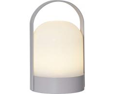 Star Lette Laterne, Kunststoff, Weiß/Beige, 22x16cm