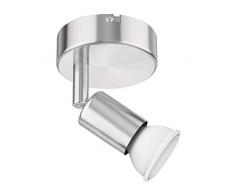 ledscom.de Wand-Leuchte LUNARA, einflammig inkl. 460lm LED GU10 Lampe weiß