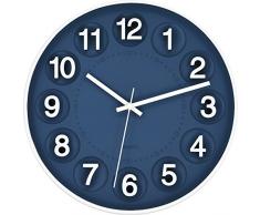 Postershop ZH09885-2945U Wanduhr, Plastik, Dark Blue, 25 x 25 x 4 cm