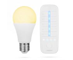 Smartwares Smart Home Pro | E27 LED Lampe & Fernbedienung, stufenlos einstellbar & dimmbar | Alexa kompatibel & App steuerbar via Basisstation, transparent