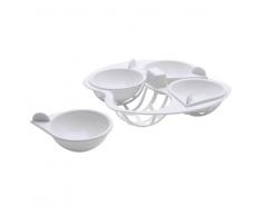 Kitchen Craft Mikrowellengeschirr Eier-Pochierer, 4 Einsätze