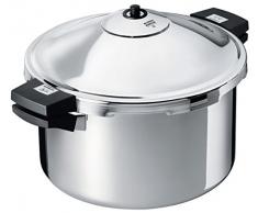 KUHN RIKON 30332 Duromatic Hotel Schnellkochtopf / Dampfkochtopf Seitengriffmodell, induktion, Edelstahl, 10 Liter, 28 cm