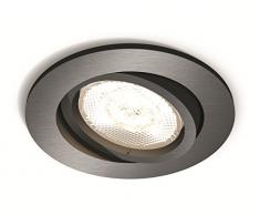 Philips myLiving LED Warmglow Einbauspot Shellbark, 1-flammig, rund, anthrazit
