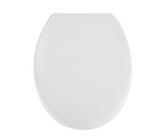 WENKO 19539100 WC-Sitz Vigone Toilettensitz, rostfreie Edelstahlbefestigung, 37,5 x 45 cm, weiß