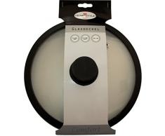 MM Spezial Glasdeckel, Glas, schwarz, 20 x 20 x 10 cm