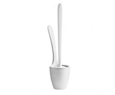 koziol Toilettenbürste Mary Loo, Kunststoff, solid weiß, 10.4 x 21.9 x 42.8 cm