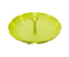 Kitchen Craft Dünsteinsatz aus Silikon, Kunststoff, Grün, 28 x 18 x 18 cm