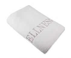 aqua-textil Wellness Saunatuch 80 x 200 cm Uni weiß Baumwolle Frottee Sauna Handtuch Strandtuch