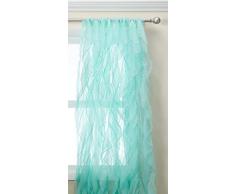 Sweet Home Collection Vorhang, Voile, vertikal, gerafft, 213 x 127 cm, 2 Stück. Shabby Chic 108 x 50 meeresmotiv