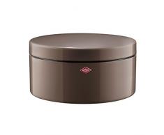 Wesco GebäckDS Gebäckdose, Edelstahl, warm grey, 24 x 24 x 12.5 cm