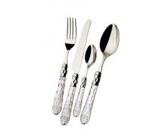 Bugatti csc1t-s1750 Aladdin Cristallo 24-teiliges Besteckset Acryl/Edelstahl Transparent 39 x 27 x 5 cm