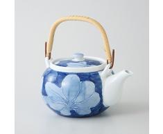 saikai Keramik-Kanne (kleine Teekanne) Noyosai Blaue Blume 99182 aus Japan
