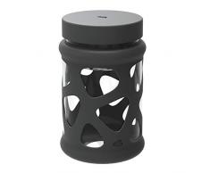Leonardo 028684 Speisebehälter In Giro 600 ml, Lunch-Box, Glas, Schutzhülle, spülmaschinenfest, stoßfest anthrazit