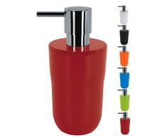 Spirella Seifenspender Cocco Flüssigseifen-Spender, Fassungsvermögen 7,5 x 7,5 x 16,5 cm - 300ml - Rot
