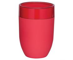 Sealskin Becher Bloom, Zahnputzbecher aus ABS, Farbe: Rot