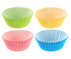 Dr. Oetker Papier-Backförmchen Ø 5 cm, bunte Muffinförmchen aus Papier, Förmchen für Cupcakes, Muffins und Pudding - hitzebeständig bis 220°C (Menge: 50 Stück)