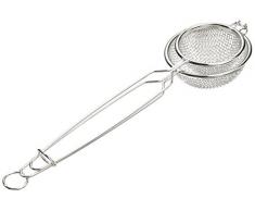 Westmark Nestbacklöffel für Gemüse-Körbchen, Durchmesser: 10 cm, Länge: 35 cm, Rostfreier Edelstahl, Silber, 12432270