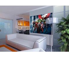 AG Design FTDm 0718 Avengers Marvel, Papier Fototapete Kinderzimmer- 160x115 cm - 1 Teil, Papier, multicolor, 0,1 x 160 x 115 cm