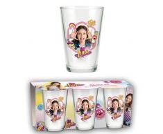 Unbekannt BETA Service Soy Luna 3er Set Gläser, Kunststoff, bunt, 15 x 25 x 12 cm