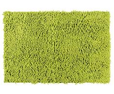 Wenko Badteppich Chenille Anise Green Duschmatte, Polyester, Anisgrün, 80x50x3 cm