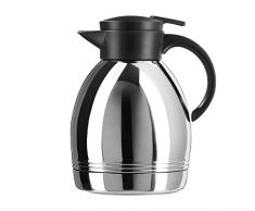 Emsa 628131600 Isolierkanne, 1,3 Liter, Quick Tip Verschluss, Schwarz, Konsul