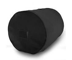 HANGERWORLD Aufbewahrungssack für Decken Kissen 50x60cm Schwarz Wäschesack