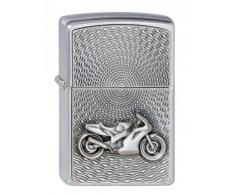 Zippo 200 Motor Bike Emblem Feuerzeug, Messing