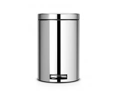 Treteimer 12 L Classic mit Kunststoffeinsatz / Brilliant Steel