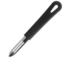 Westmark Sparschäler, Geschliffene Klingenspitze, 18,5 x 2,7 cm, Gentle, Kunststoff/ Edelstahl, Schwarz/Silber, 28062270