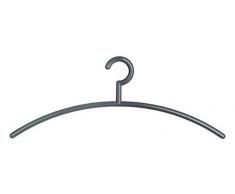 WENKO Kleiderbügel Bob - Jackenbügel, Garderobenbügel, 46 x 17,5 x 1,2 cm, anthrazit