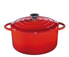 Küchenprofi 0401001426 Bratentopf rund, Provence, Gusseisen, 26 cm, Rot