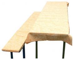 FTS-exclusiv 5233 Biertischauflage gepolstert mit Tischdecke, 3-teilig, orange gesprenkelt