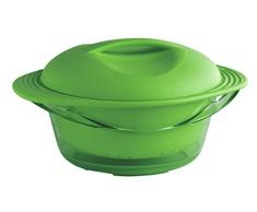 mastrad Dampfgarer, Silikon, grün, 12 x 26.5 x 21.5 cm