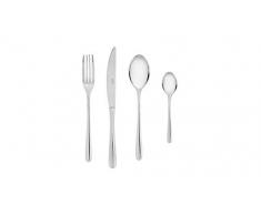 Gerlach Besteck-Set Glänzend Muza, Edelstahl, Silber, 30 x 27 x 5 cm, 24-Einheiten
