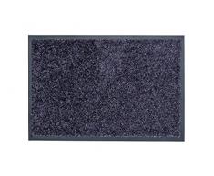 ASTRA hochwertiger Schmutzfang – waschbarer Fußabstreifer – robust – langlebiger Fußabtreter – für den Indoorbereich – blaugrau – 60 x 180 cm