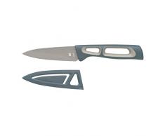 WMF Modern Fit Allzweckmesser, 21,5 cm, Karamell-Metallic, mit Schutzhülle, Spezialklingenstahl antihaftbeschichtet, Kunststoffgriff, Klinge 9 cm, türkis