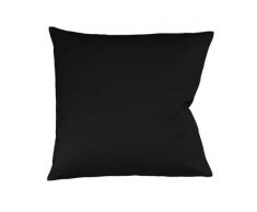 Fleuresse Colours Kissenbezug, Mako Satin, Schwarz, 40 x 40 cm