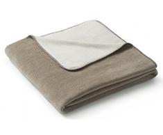 biederlack Überwurf, Baumwoll-Mischgewebe, 150 x 200 cm, Natur/Sand