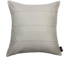 McAlister Textilien Colorado Kissenbezug in Taupe Natur 65 x 65 cm Kissenhülle im gewobenen geometrischen Jacquard Muster Deko Kissenhülle im Ethno-Design für Sofa, Couch