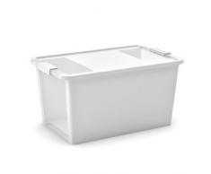 Kiss Kis Aufbewahrungsbox Bi Box 40 Liter in weiß-transparent, Plastik, 55x35x28 cm