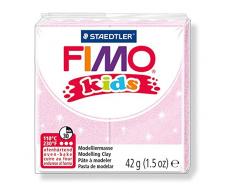 FIMO kids, Modelliermasse zum Modellieren und Kneten, perlglanz rosa