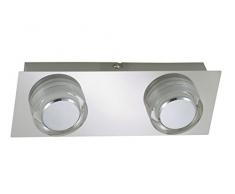 Briloner Leuchten Badezimmerlampe, LED Badlampe, Badleuchte, Badezimmerleuchte, Badleuchten Decke, Badlampe Decke, Badezimmerlampe Decke, Badleuchten Wand, Badlampe Spiegel, Badlampe Wand